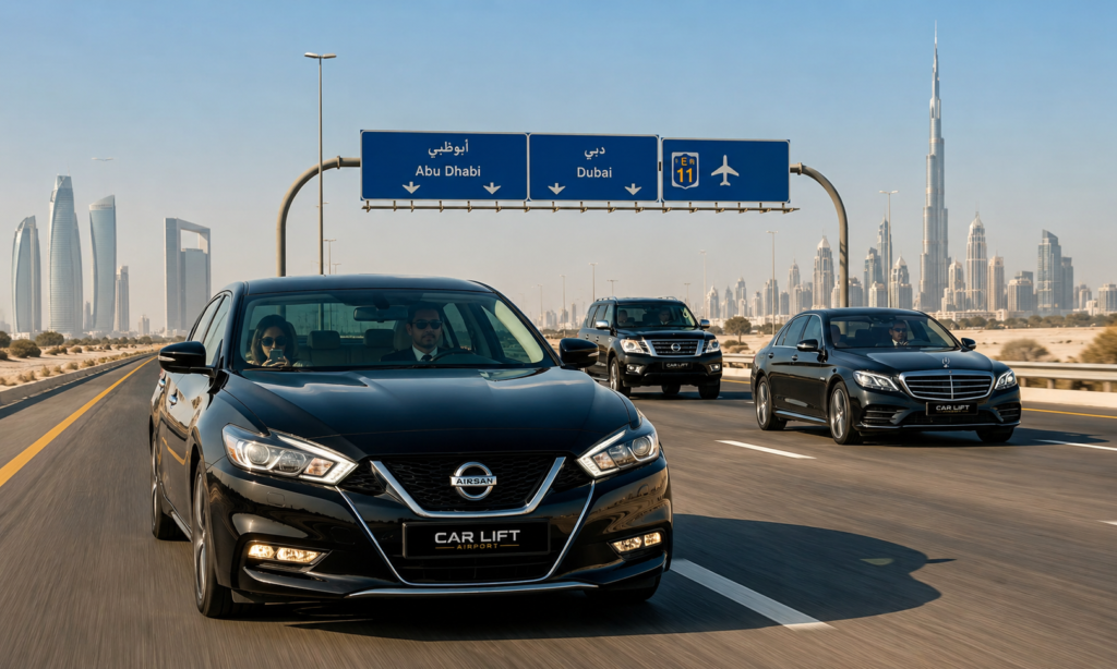 Abu Dhabi to Dubai Car Lift Airport