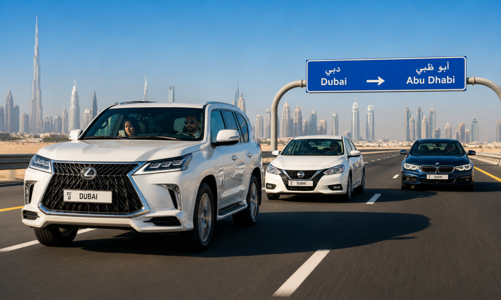 Best Daily Car Lift from Dubai to Abu Dhabi