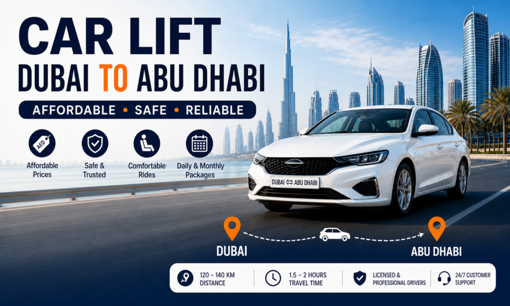 Dubai to Abu Dhabi carlift price in 2026