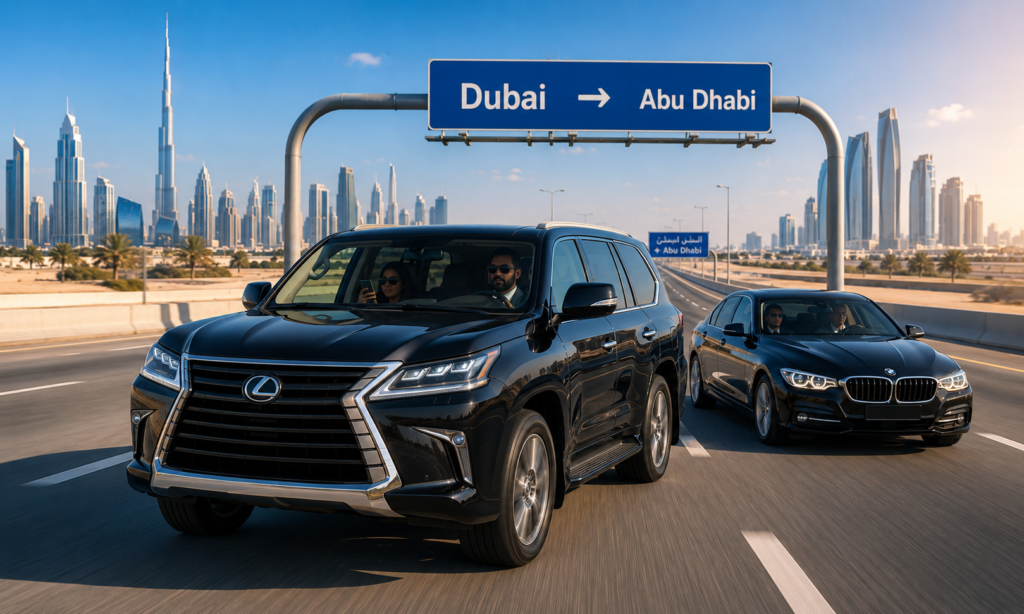 find reliable Dubai to Abu Dhabi car lift service