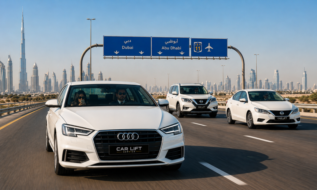 Is a Car Lift from Dubai to Abu Dhabi Legal in UAE