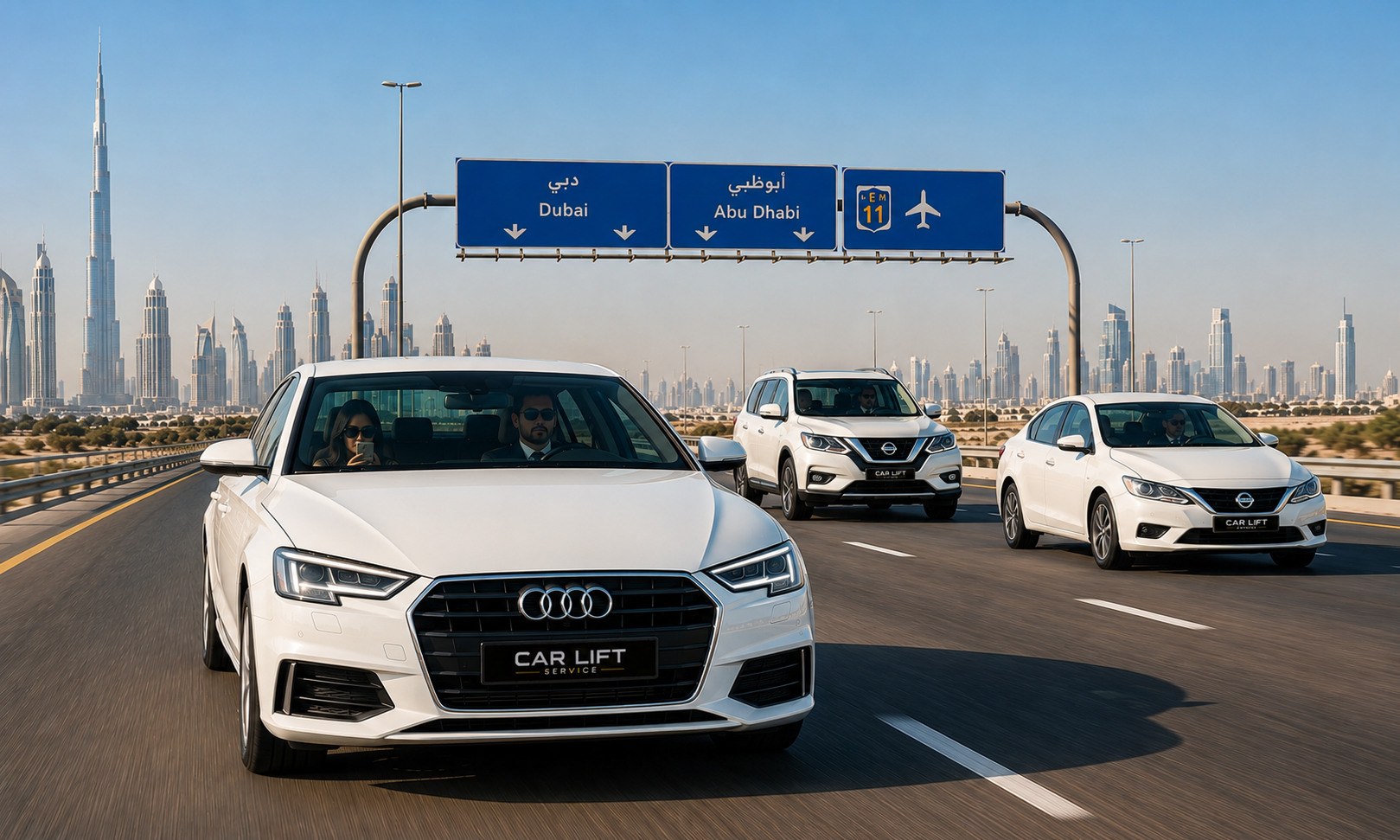 Is a Car Lift from Dubai to Abu Dhabi Legal in UAE